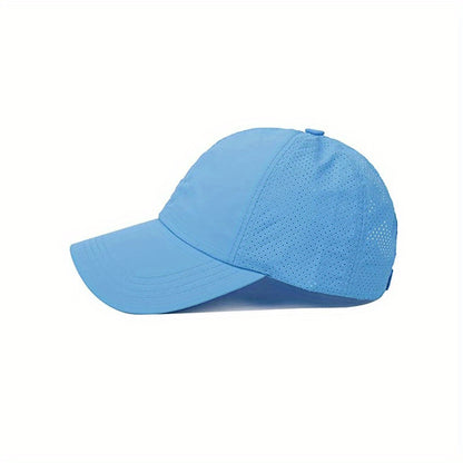 1x Summer Quick Dry Ponytail Baseball Cap Sun Protection Hat Women Sports Cap Camping Cap Hiking Cap Christmas Gift