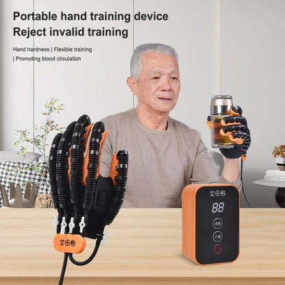 Protable Rehabilitation Robot Gloves Stroke Hemiplegia Cerebral Infarction Training Device Finger Exerciser Hand Function Recove