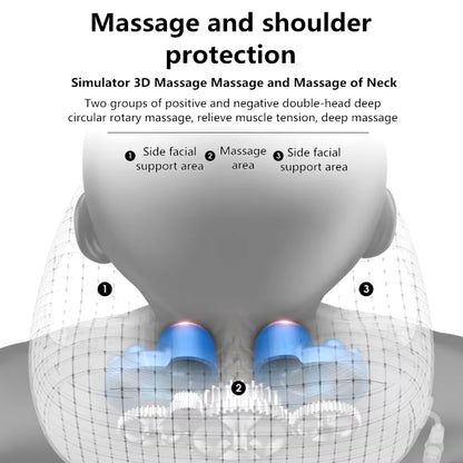 Rechargeable Neck Massager U Shaped Pillow Multifunctional Portable Shoulder Cervical Massager Outdoor Home Car Relaxing Massage