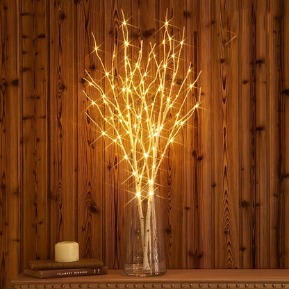 1pcs Luminous Birch Branch Decorative Light. Battery Powered Simulated Artificial Branches For Indoor, Wedding, Party, Home Decoration Festivals