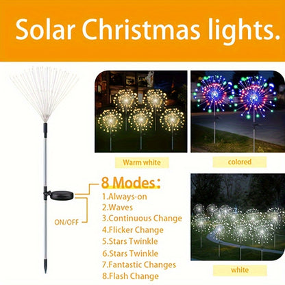 8 Lighting Modes For Outdoor Solar LED Lights, Solar Festival Viewing Decorative Lights, Courtyard, Garden, Path, Courtyard, Villa Outdoor Lighting Decoration