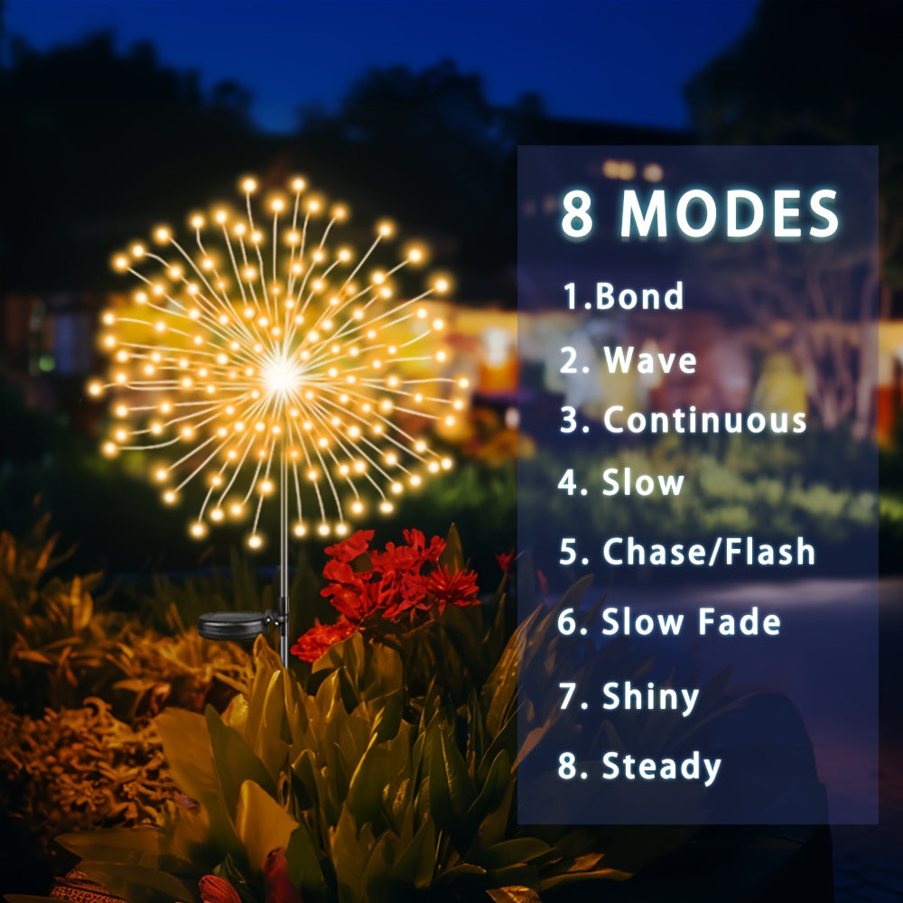 8 Lighting Modes For Outdoor Solar LED Lights, Solar Festival Viewing Decorative Lights, Courtyard, Garden, Path, Courtyard, Villa Outdoor Lighting Decoration