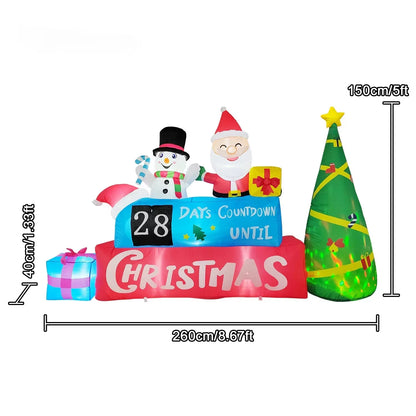 Outdoor Christmas Decoration Inflatable Air Model, Indoor Christmas Inflatable Model, Holiday Gift Garden Party Decoration Decor