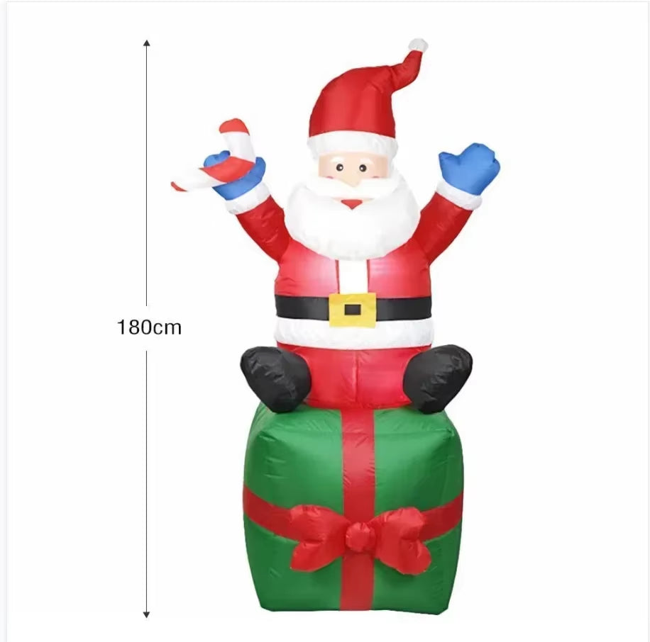 Outdoor Christmas Decoration Inflatable Air Model, Indoor Christmas Inflatable Model, Holiday Gift Garden Party Decoration Decor