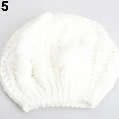 2022 Women's Beret Braided Baggy Wool Knitted Warm Winter Beanie Hat Ski Cap Korean Girl Twisted Hemp Flower Beret кепка женская