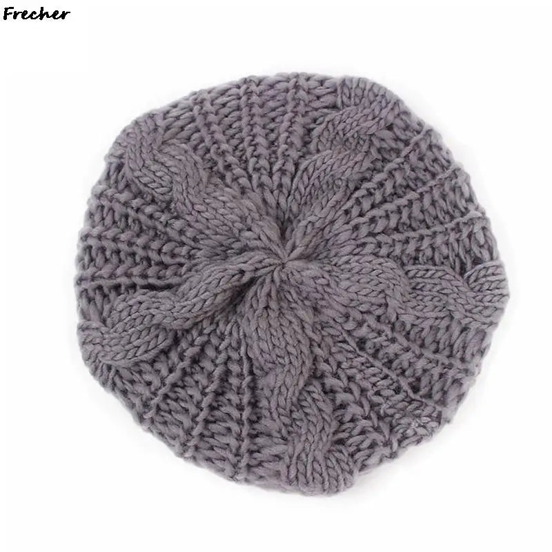 Winter Baggy Beanie Hat Women Comfortable Knitted Cap Keep Warm Berets Hats Loose Hair Cover Autumn Fashion Party Wool Beanies