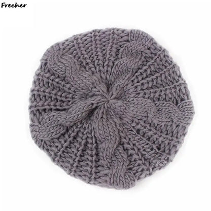 Winter Baggy Beanie Hat Women Comfortable Knitted Cap Keep Warm Berets Hats Loose Hair Cover Autumn Fashion Party Wool Beanies