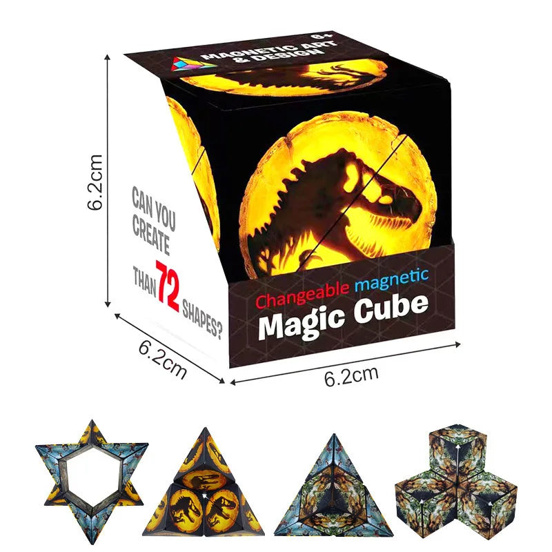 Magic Infinite Cosmic Cube Shasibo Cubes Magnetic Changeable Cubes Magnetic Cubes Magnet Fidget AntiStres Flip Cubic Puzzle Toys