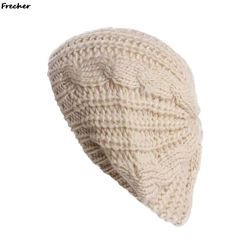 Winter Baggy Beanie Hat Women Comfortable Knitted Cap Keep Warm Berets Hats Loose Hair Cover Autumn Fashion Party Wool Beanies