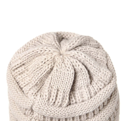 25 Color Knitted Beanies Hat Cap Skully Trendy Warm Chunky Soft Stretch Cable Knit Winter Hat For Women Fashion Gift