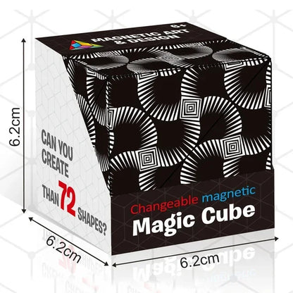 Magic Infinite Cosmic Cube Shasibo Cubes Magnetic Changeable Cubes Magnetic Cubes Magnet Fidget AntiStres Flip Cubic Puzzle Toys