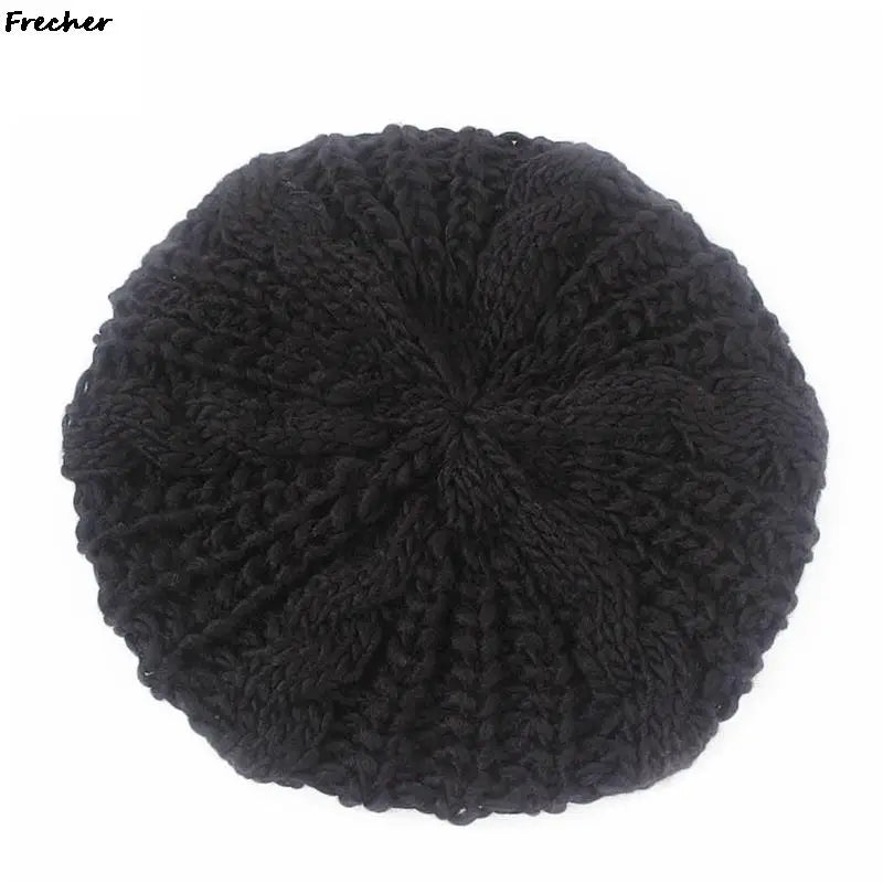 Winter Baggy Beanie Hat Women Comfortable Knitted Cap Keep Warm Berets Hats Loose Hair Cover Autumn Fashion Party Wool Beanies