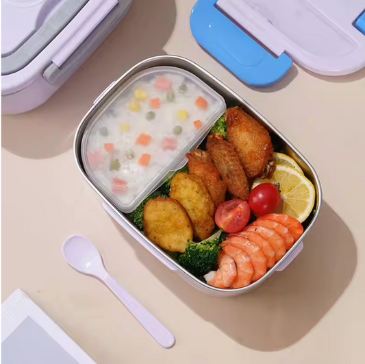 1.5 L 40W Electric Lunch Box Food Warmer Portable Food Heater for Car Or Home - Leak Proof, Lunch Heating Microwave for Truckers