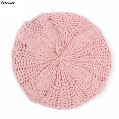 Winter Baggy Beanie Hat Women Comfortable Knitted Cap Keep Warm Berets Hats Loose Hair Cover Autumn Fashion Party Wool Beanies